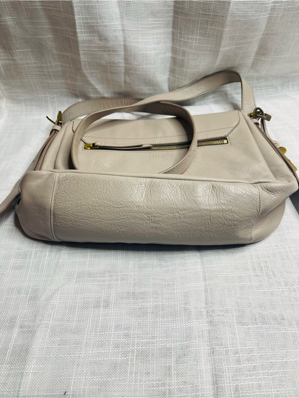 Fossil Harper Leather Large Crossbody Bag in Graystone Lesther - Picture 6 of 7